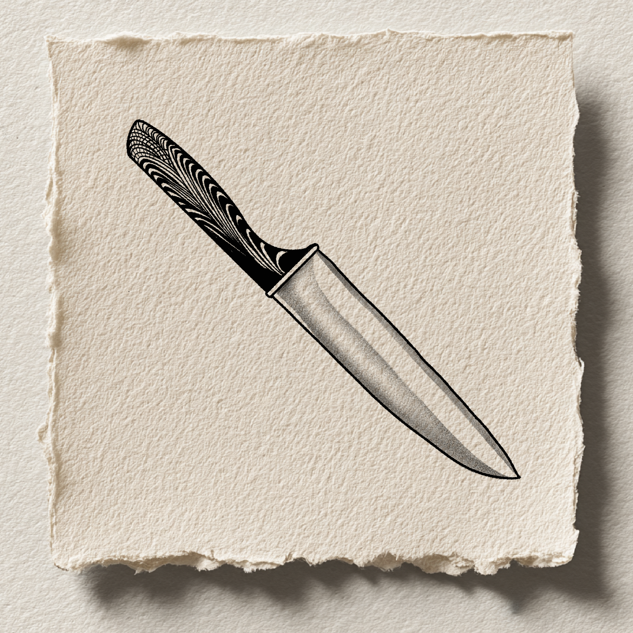 Dagger with intricate patterns